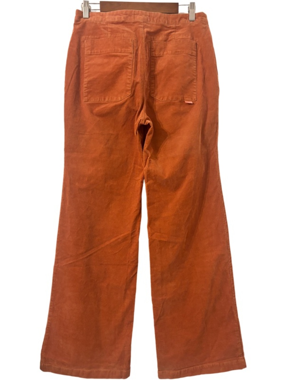 Anthropologie Maeve Wide-Leg Corduroy Trouser in Orange Size 10 - Picture 9 of 12
